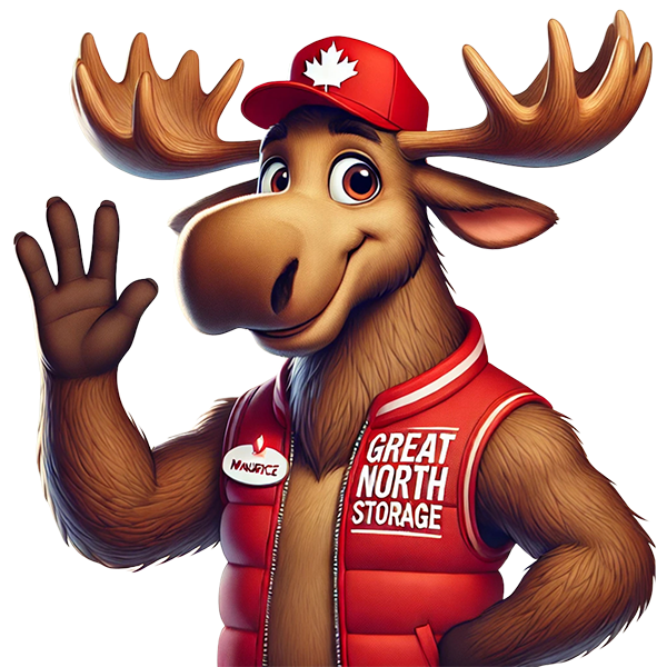Maurice the Moose - Great North Storage Mascot